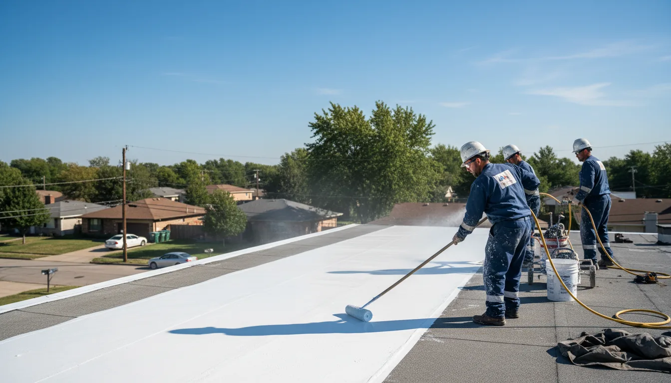 Commercial roof coating in South Boston, VA near me